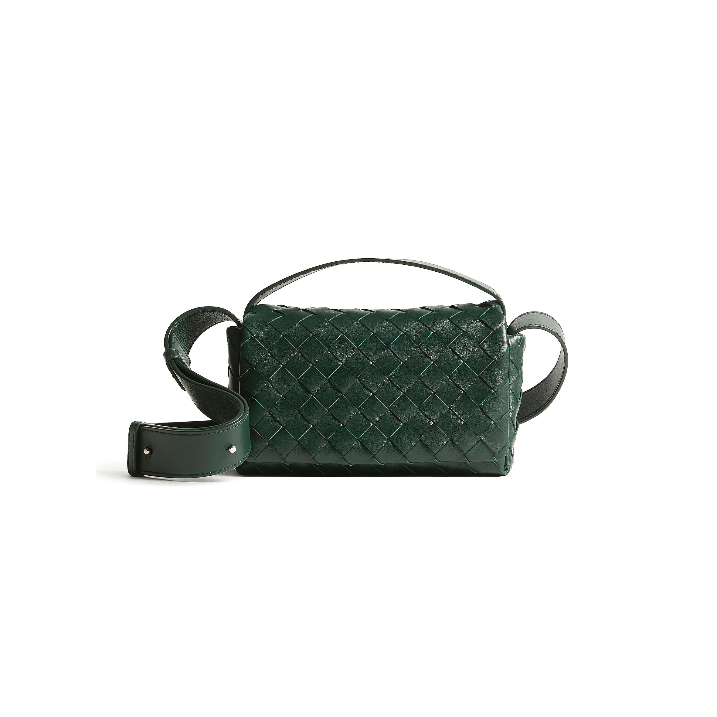 BOTTEGA VENETA INTRECCIATO MINI BAG WITH FLAP 857931V2HL03123 (20*12*6.5cm)